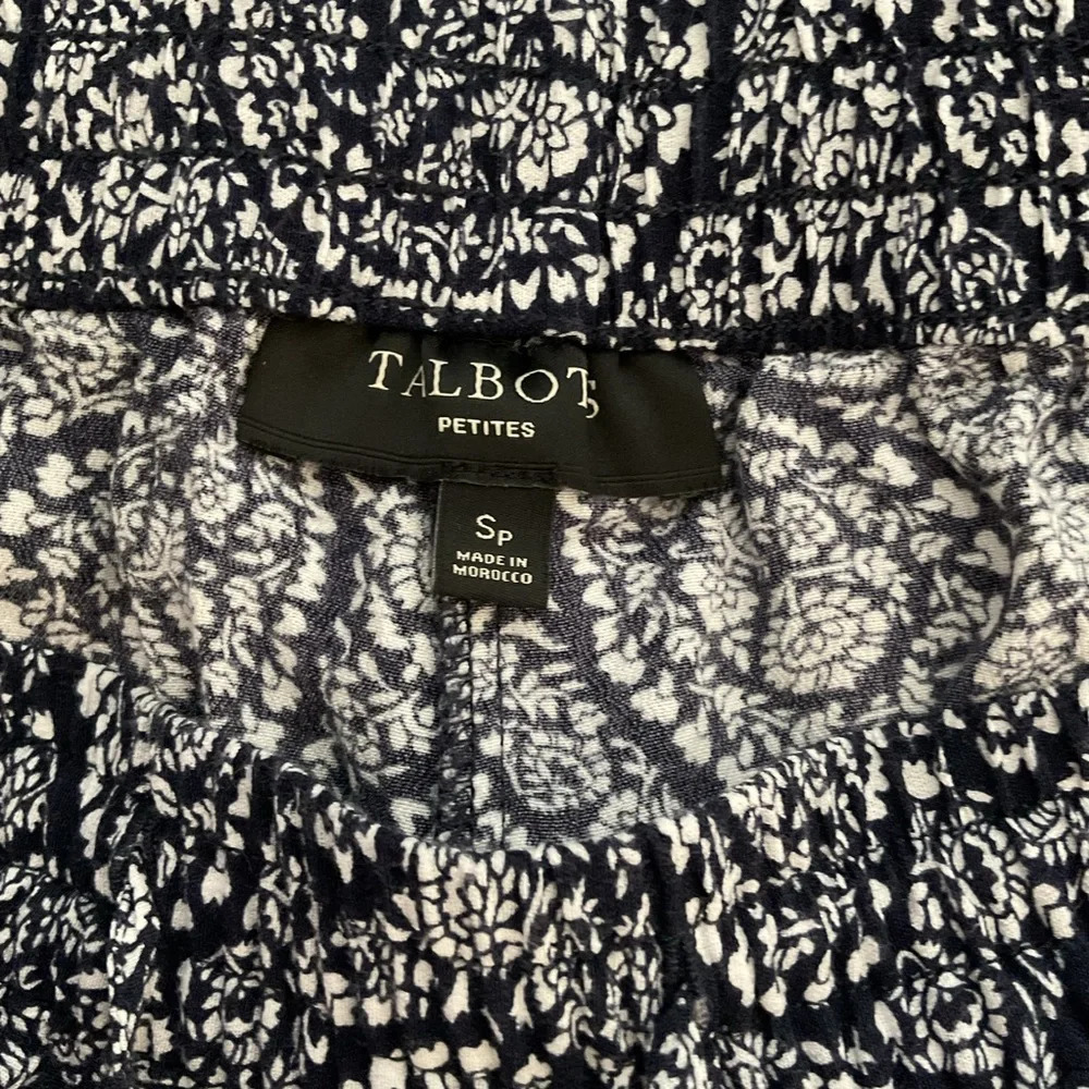 Talbots Womens Floral Paisley Flowy Lightweight Pants‎ Size Small Petite - Picture 4 of 5